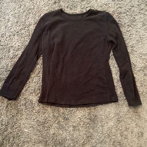 Cuddl Duds black fleece wear shirt